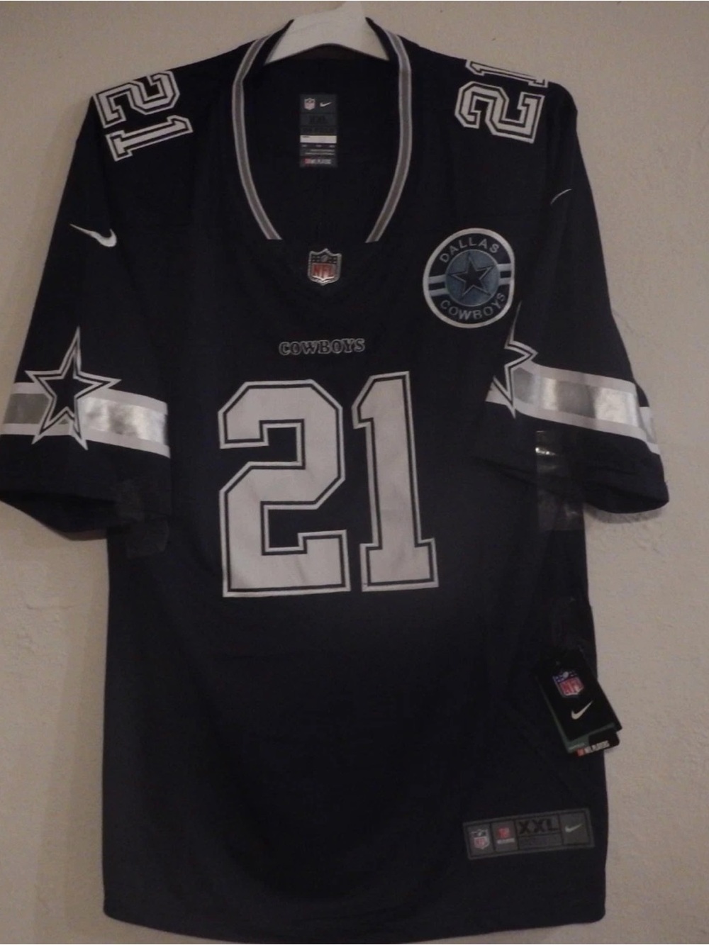 🤠 Dallas Cowboys Deion Sanders (HOF) size 2XL (52) true 2 size Nike On field Jay - Picture 6 of 6